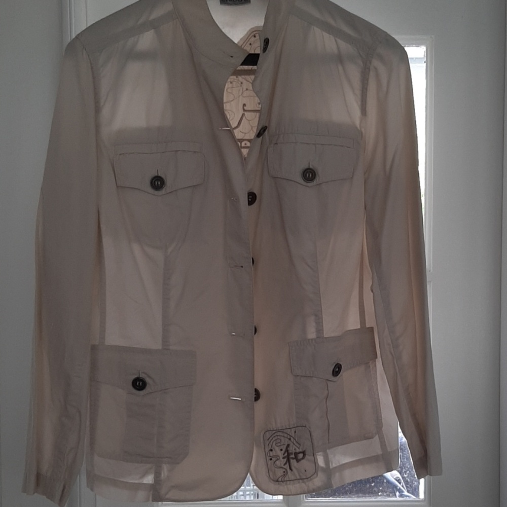 Chico's jacket  with embroidered and beaded jacket